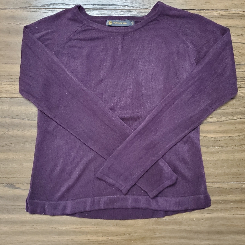 The Limited Outback Red Dark Purple Sweater M